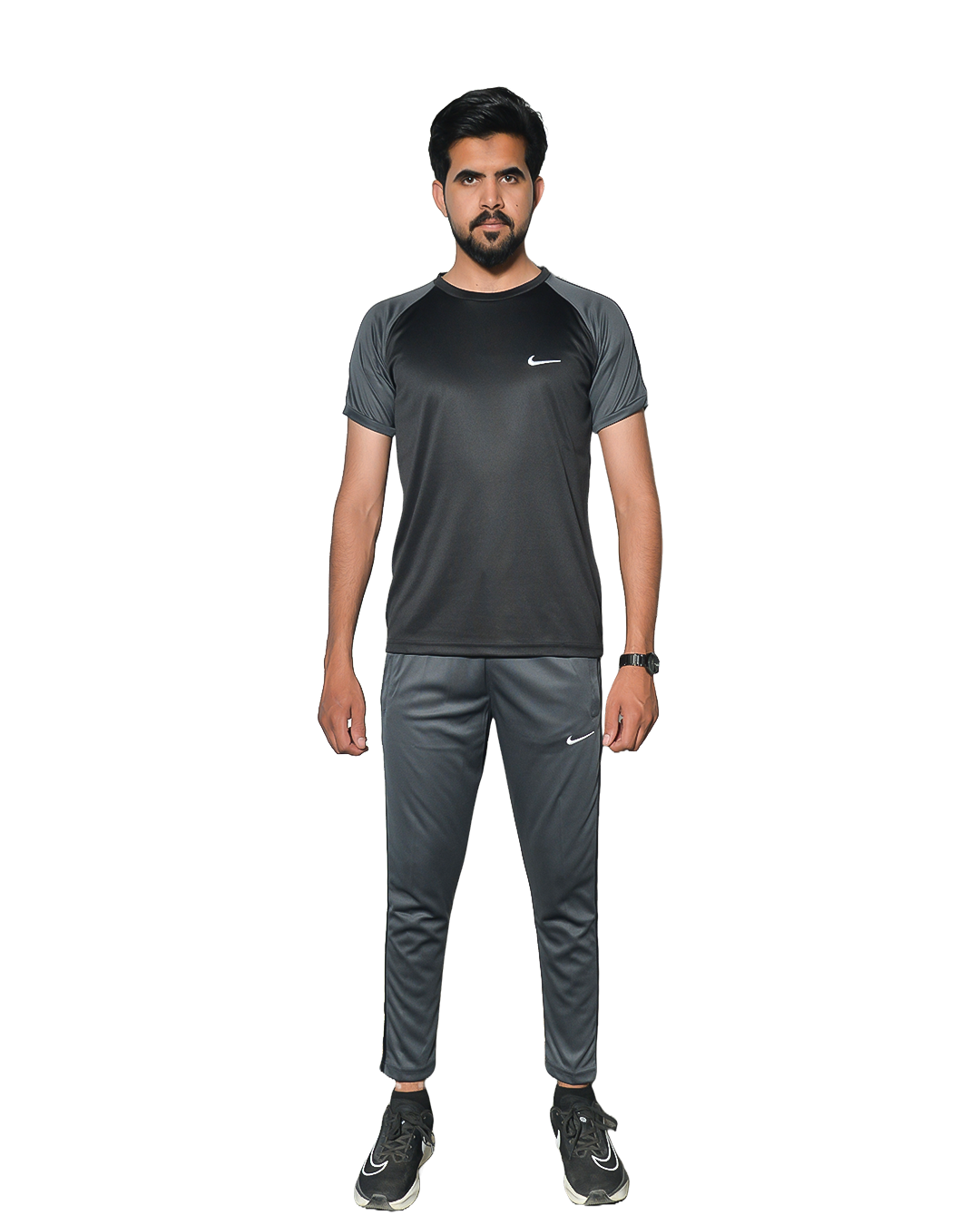 Black Grey Nike Track Suite 2